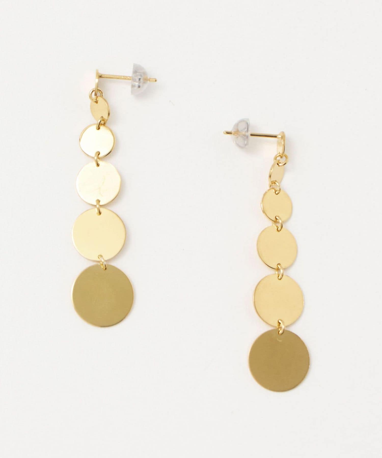 PREEK＞YU―KIN CIRCLE PLATE LINE EARRINGS/ピアス