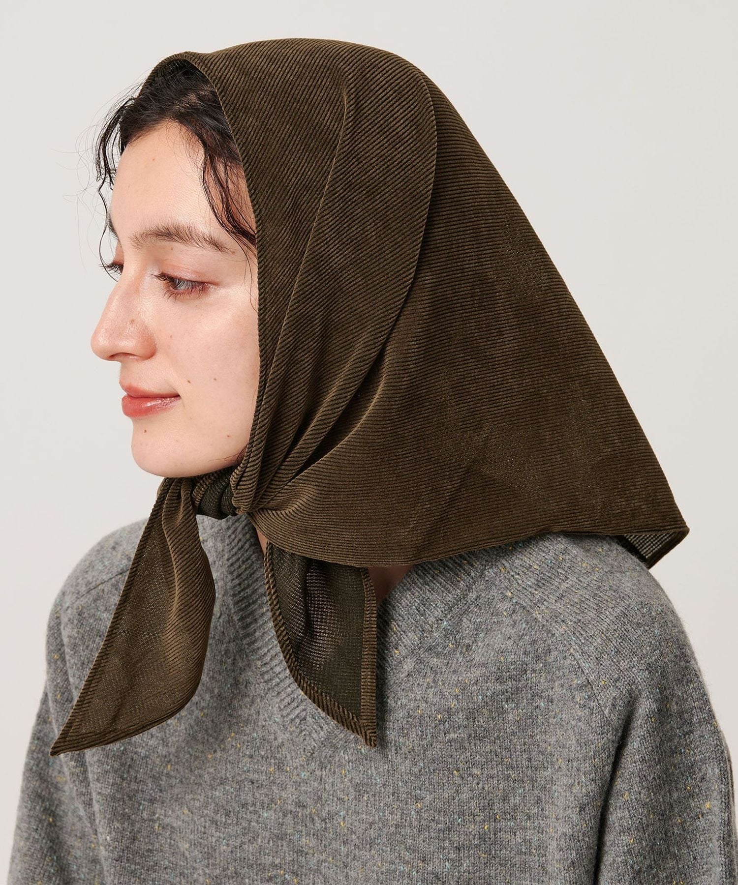 La Maison de Lyllis MARAMA scarf スカーフ 茶色 La Maison de Lyllis MARAMA scarf スカーフ 茶色