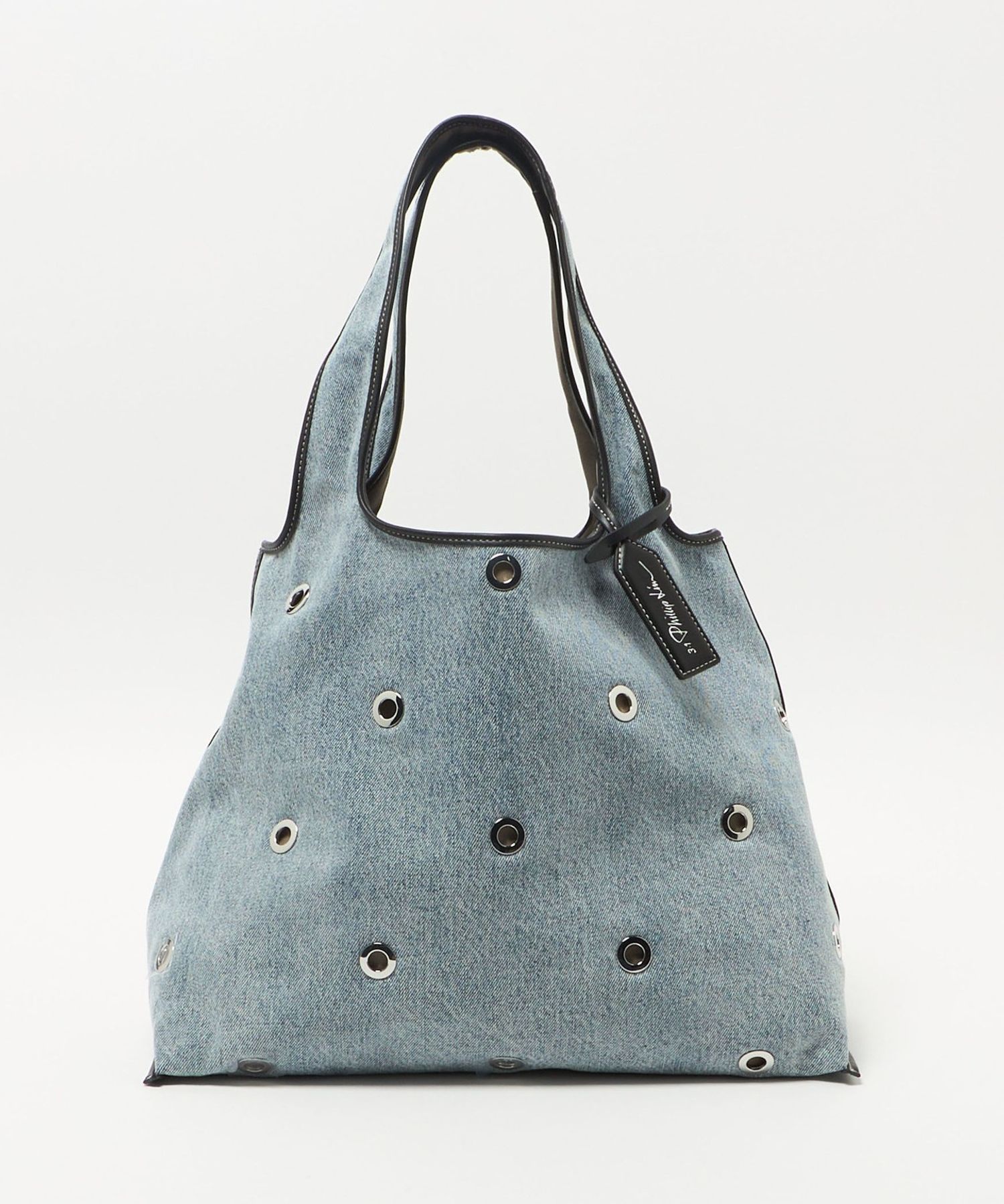 3.1 Phillip Lim＞DENIM MARKET TOTE WITH GROMMETS/バッグ