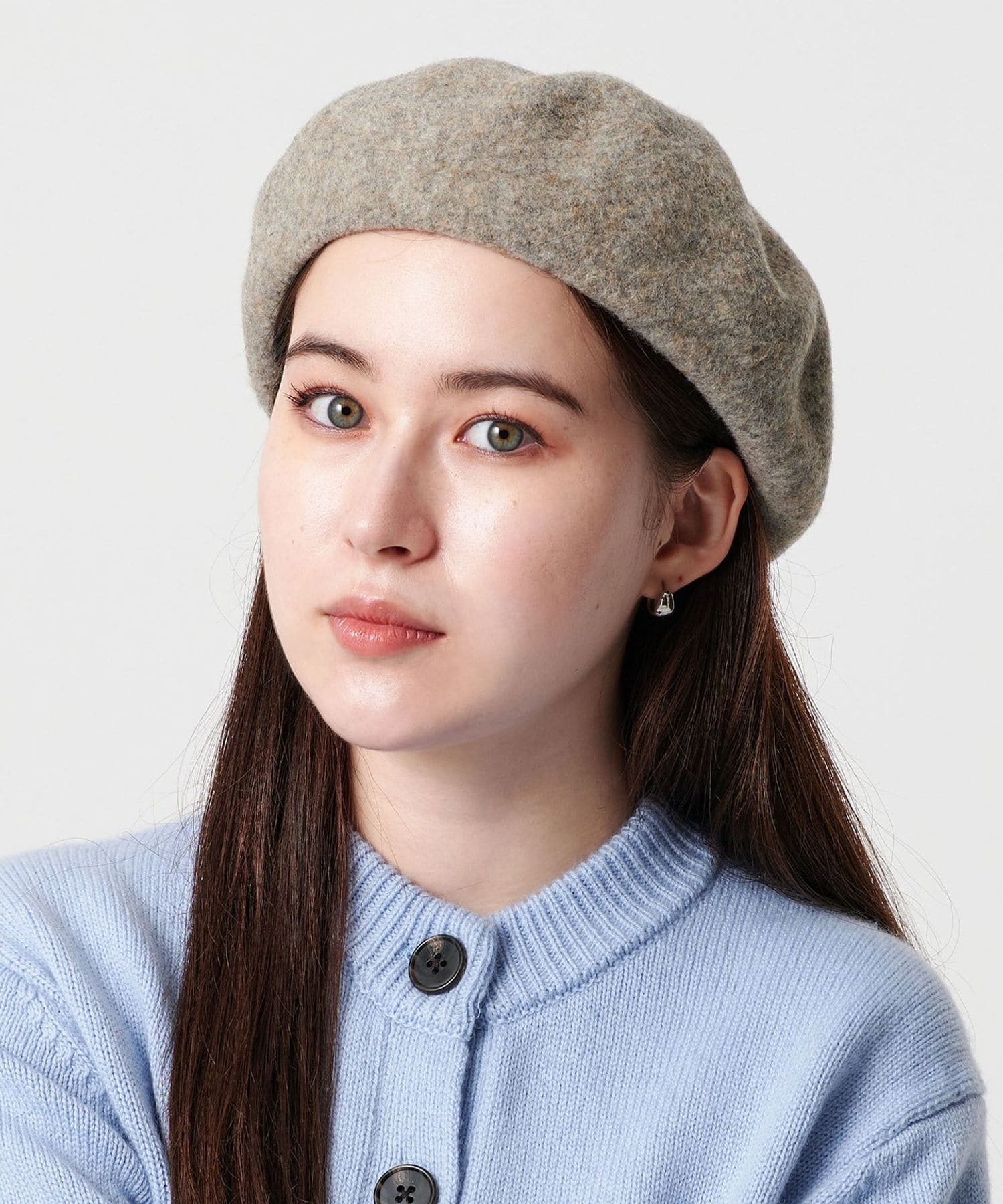 メランジ シンプル ベレー帽