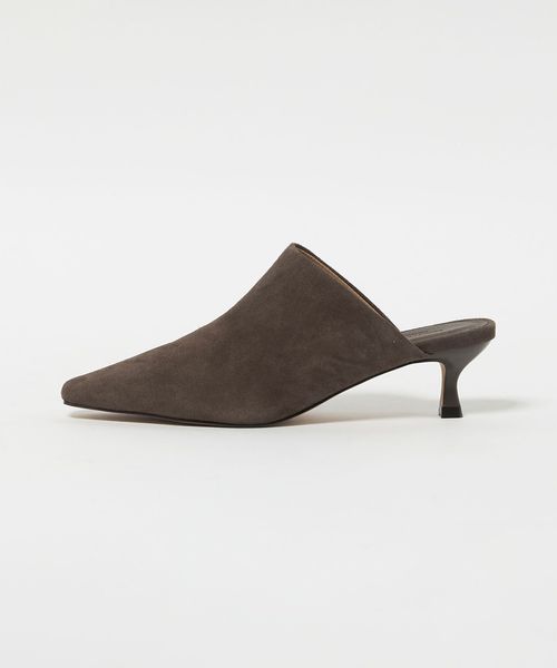 UNITED ARROWS ワイドスクエア ミュール　37ブラック UNITED ARROWS ベルベット ワイドスクエアトゥ ミュール - メルカリ