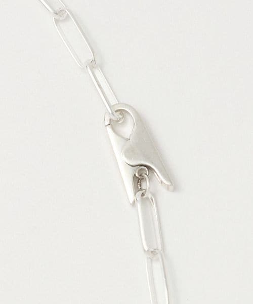 KNOWHOW＞CLIP NECKLACE OVAL SILVER/ネックレス