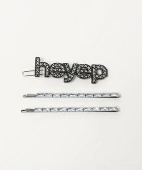 heyep/＜heyep＞ロゴ ヘアピン/3P/ヘアアクセサリー