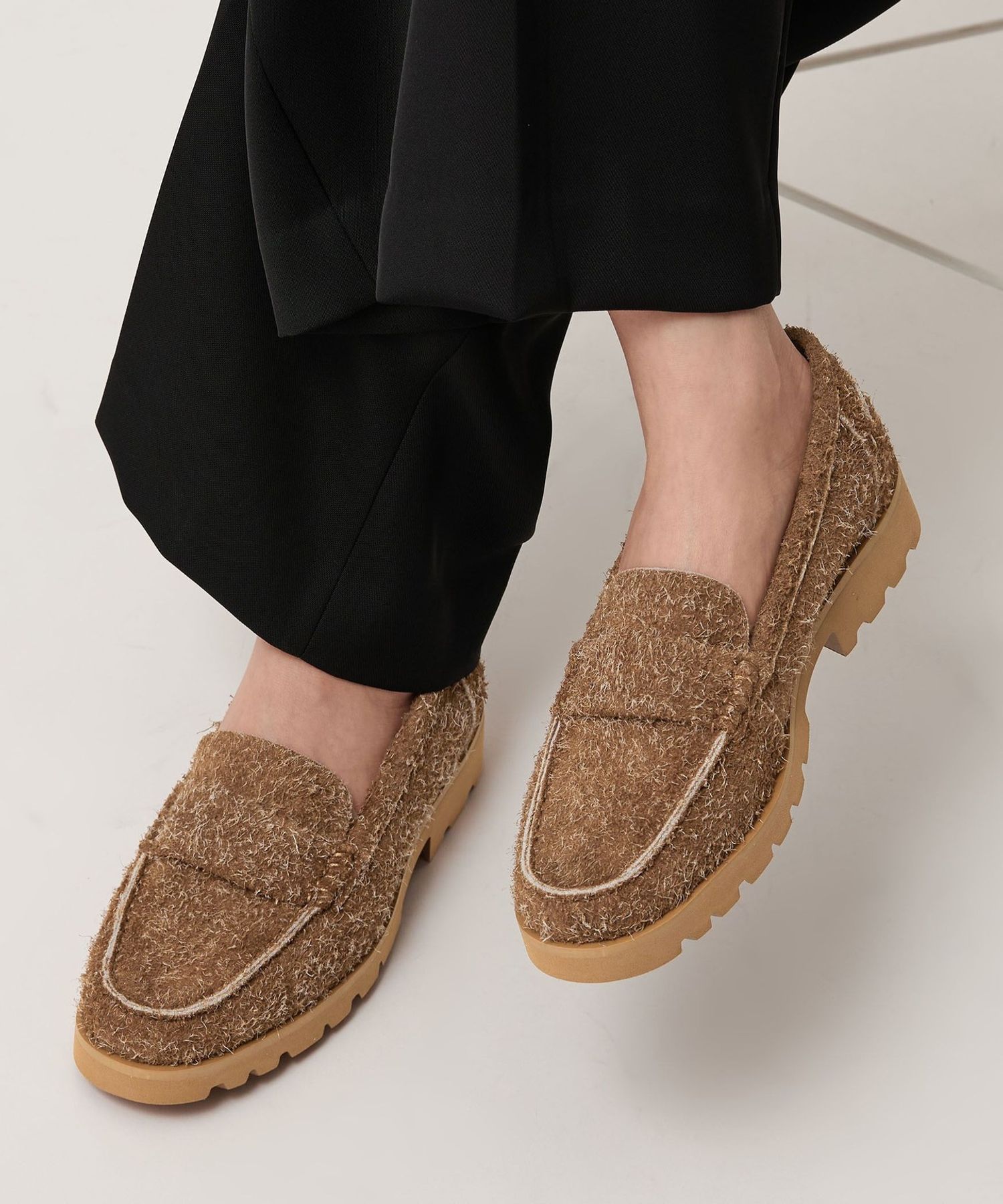 UNITED ARROWS ローファー　スエード 26センチ　ダークブラウン UNITED ARROWS ローファー スエード 26センチ ダークブラウン