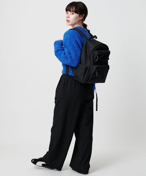 BEAUTY&YOUTH ダブル ジップポケット リュック ブラック BEAUTY&YOUTH UNITED ARROWS（ビューティーアンドユース