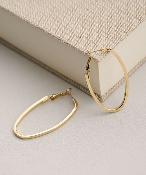 BEAUTY&YOUTH/メタル ビッグ Oモチーフ フープピアス/ピアス（両耳用）