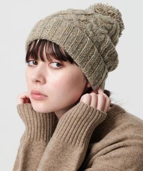 BEAUTY&YOUTH/ネップ ポンポン ニットキャップ 2WAY/ニットキャップ