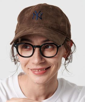 NEW ERA/【別注】＜NEW ERA＞スエードライク ロゴ キャップ/キャップ