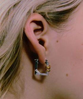 LAPUIS/＜LAPUIS＞Coil Frame ピアス/ピアス（両耳用）