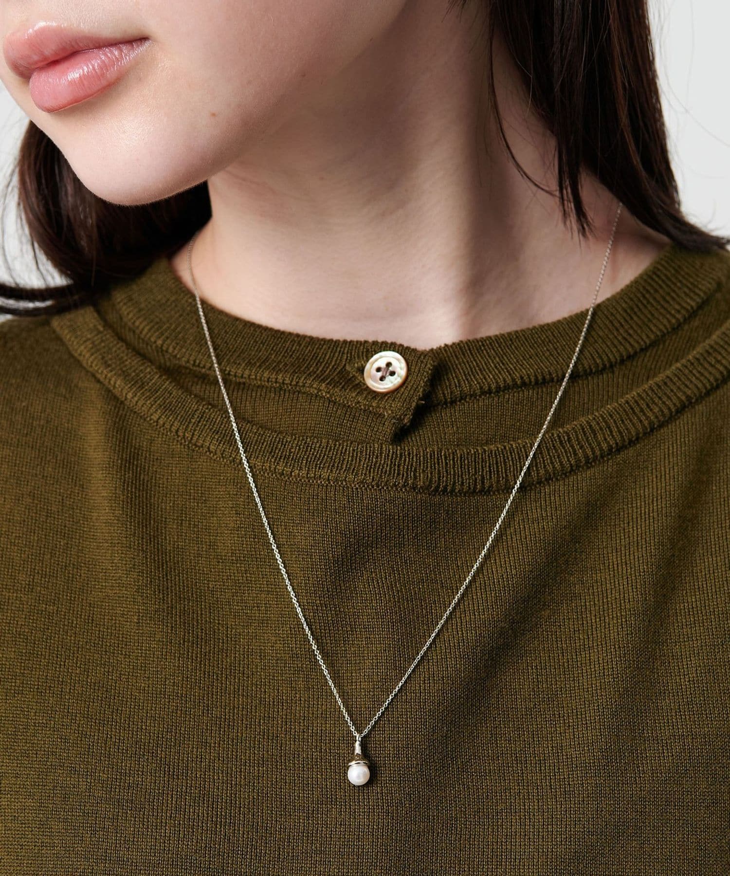 ワン パールモチーフ ネックレス