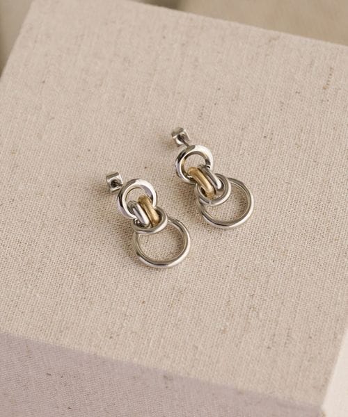 BEAUTY&YOUTH/ミックス サークルモチーフ ピアス/ピアス（両耳用）