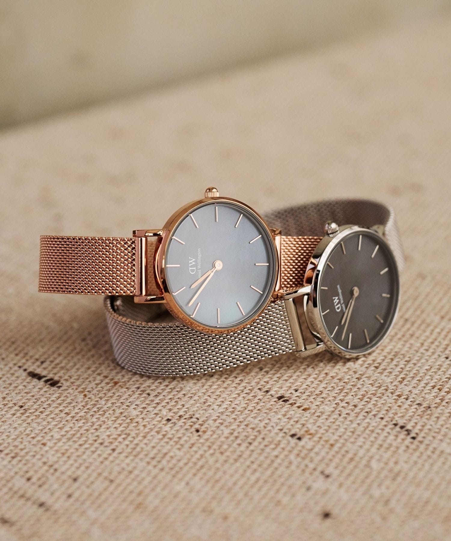 Les Météorites Duo DANIEL WELLINGTON＞Petite Melrose MOP Grey/腕時計