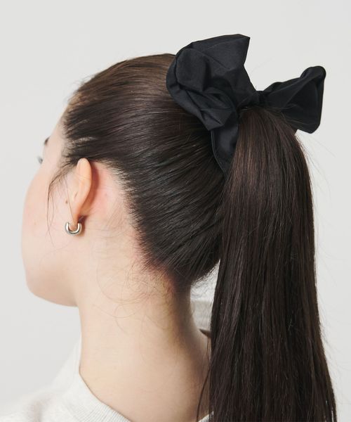 heyep/＜heyep＞Silk Heart Scrunchie ハート シュシュ/Medium/ヘアアクセサリー