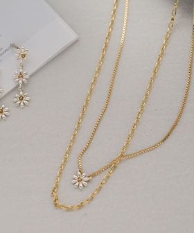 BEAUTY&YOUTH/フラワーモチーフ 3WAY ネックレス/ネックレス