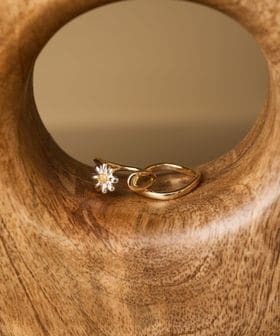 BEAUTY&YOUTH/フラワーモチーフ 2セット リング/リング