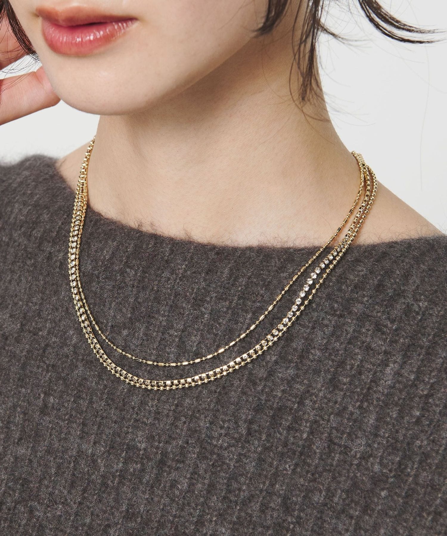 高級美品 チェーンネックレス y3u 高級美品 チェーンネックレス y3u メタル スマートチェーン