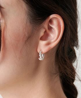 BEAUTY&YOUTH/ロープ×パイプ フープピアス/ピアス（両耳用）