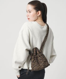 OLEND/＜OLEND＞ONA MICRO ソフト ショルダーバッグ 3WAY/レオパード/ショルダーバッグ