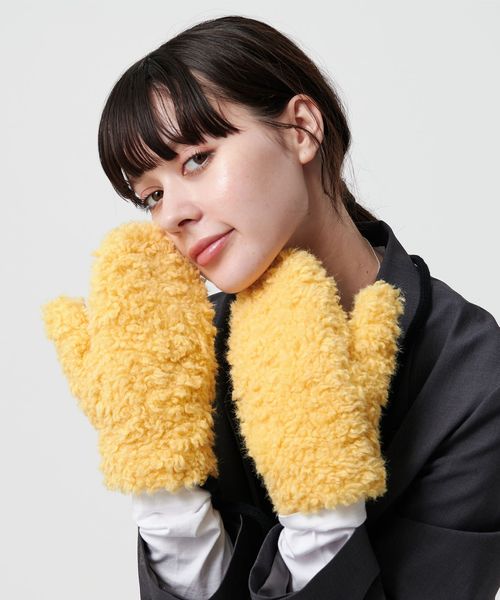 BEAUTY&YOUTH/ストリング ボア ミトン/グローブ / 手袋