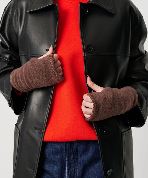 TWEEDMILL/＜TWEEDMILL＞フリース ステッチ フィンガーレスグローブ/グローブ / 手袋
