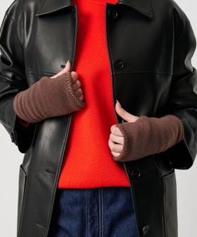TWEEDMILL/＜TWEEDMILL＞フリース ステッチ フィンガーレスグローブ/グローブ / 手袋
