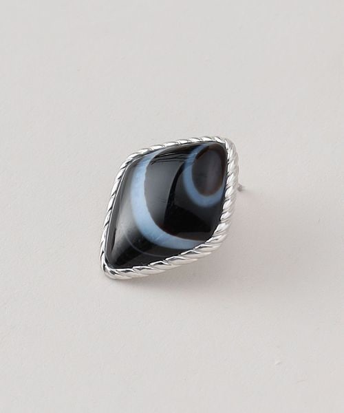 PREEK＞SQUARE STONE EARRINGS/ピアス