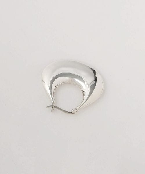 JAMIRAY＞シルバー チャンキー フープピアス