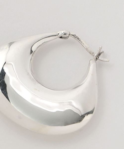 ユナイテッドアローズ購入 JAMIRAY ジャミレイシルバーピアス JAMIRAY＞シルバー チャンキー フープピアス