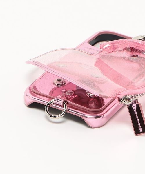 ajew＞PVC HEART PLANET POCKET iPhone16Proケース