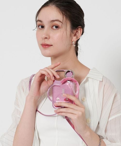 【Oatmeal Basket】ハート ローズ クイーン iPhone,Galaxyケース au限定】iPhone 16用 LANVIN en Bleu ハードケース with Heart