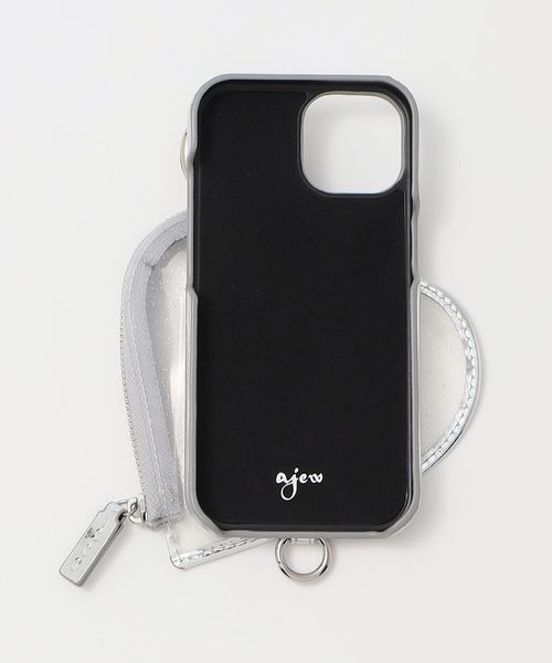 ajew＞PVC HEART PLANET POCKET iPhone15ケース