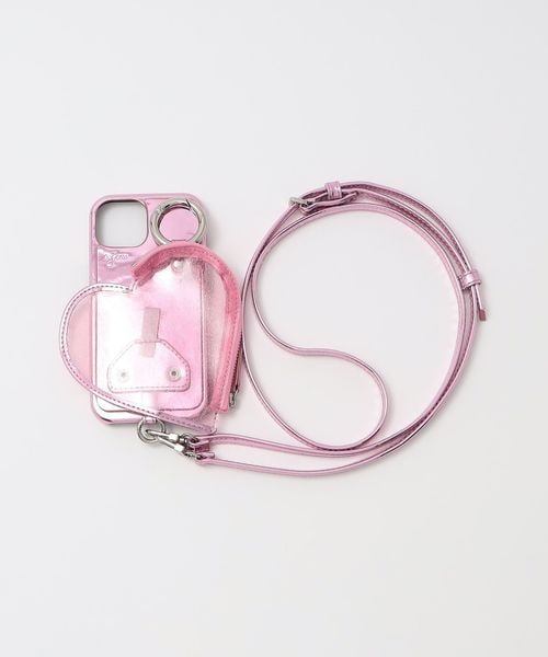 ajew＞PVC HEART PLANET POCKET iPhone15ケース