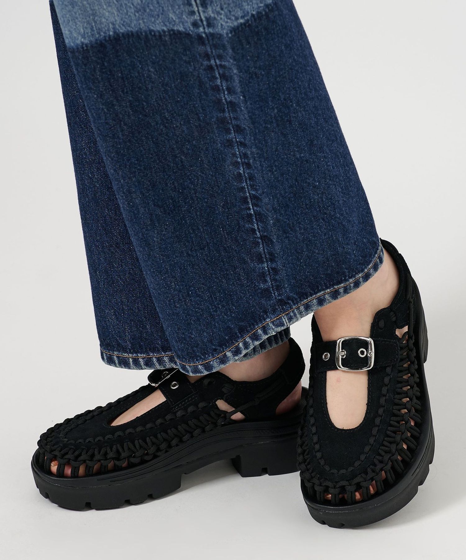キーン　keen メリージェーン KEEN UNEEK PLT MARY JANE SILVER/BLACK（キーン ユニーク