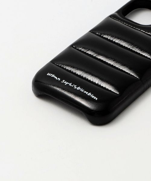 urban sophistication＞THE PUFFER CASE ロゴ iPhone15/14/13ケース