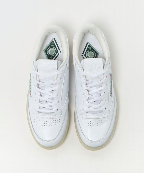 新品 Reebok Club C ユナイテッドアローズ購入 オールホワイト リーボックのユナイテッドアローズ別注スニーカー、“オール