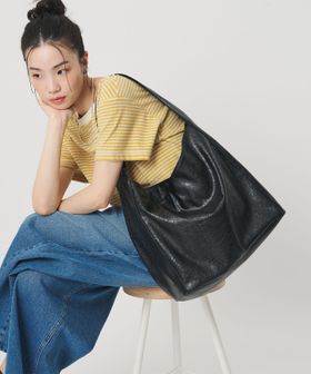BEAUTY&YOUTH/レザーライク ビッグ ワンショルダーバッグ/ショルダーバッグ