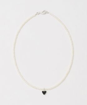 PREEK/＜PREEK＞HOW RAW HEART CHARM PEARL ROUND STONE NECKLACE/ネックレス/ネックレス