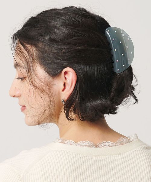 BEAUTY&YOUTH/カラーストーン ラウンド ヘアクリップ/ヘアアクセサリー