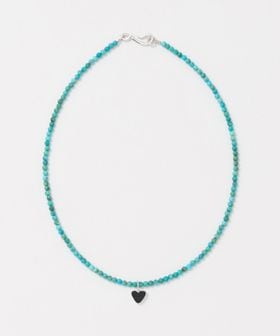 PREEK/＜PREEK＞HOW RAW HEART CHARM TURQUOISE ROUND STONE NECKLACE/ネックレス/ネックレス