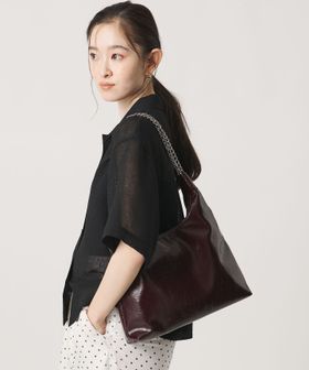 BEAUTY&YOUTH/レザーライク チェーン ショルダーバッグ/ショルダーバッグ