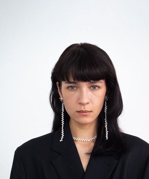 PREEK/＜PREEK＞BAROQUE PEARL TWIN UNIVEN LONG EARRINGS/ピアス/ピアス（両耳用）