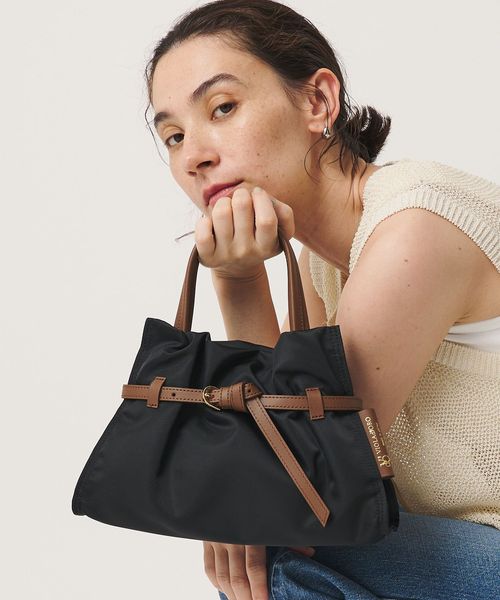 VIOLAd’ORO/【WEB限定】＜VIOLAd’ORO＞BIANCA ナイロン ベルト トートバッグ S/トートバッグ