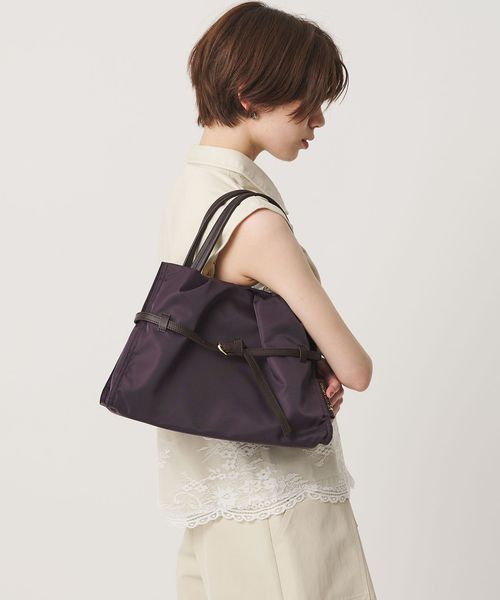 VIOLAd’ORO/【WEB限定】＜VIOLAd’ORO＞BIANCA ナイロン ベルト トートバッグ M/トートバッグ