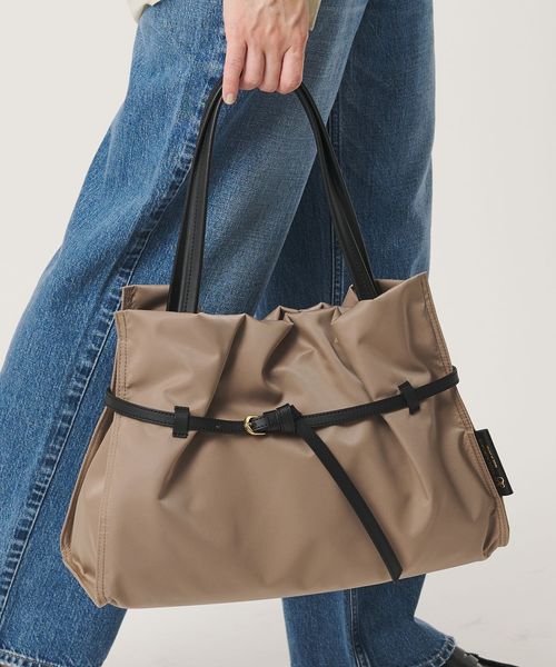 VIOLAd’ORO/【WEB限定】＜VIOLAd’ORO＞BIANCA ナイロン ベルト トートバッグ L/トートバッグ