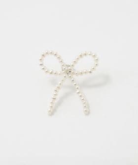 SASKIA DIEZ/＜SASKIA DIEZ＞PEARL BOW EARSTUD 1PC/ピアス/ピアス（片耳用）
