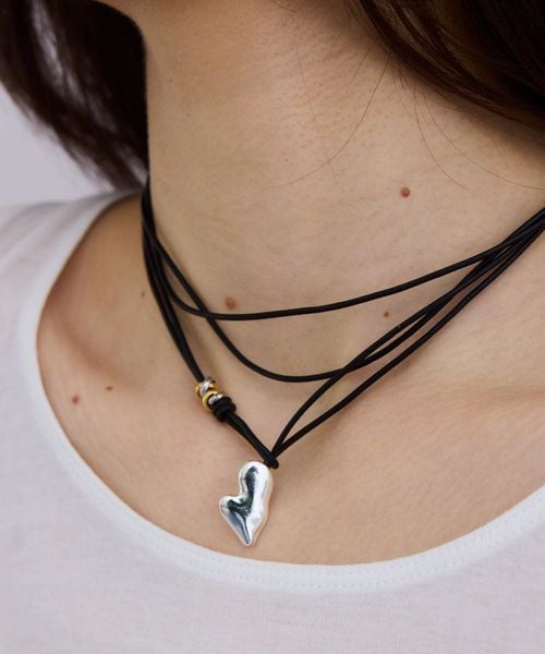 LAPUIS/＜LAPUIS＞Heart wrap チョーカー/ネックレス