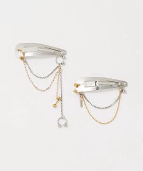 heyep/＜heyep＞ピアス チェーン ヘアクリップ/2P/ヘアアクセサリー