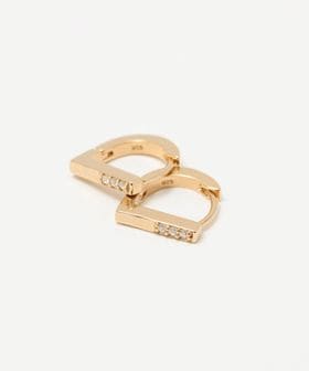 TEN./【別注】＜TEN.＞ジルコニア D ピアス/ゴールドカラー/ピアス（両耳用）