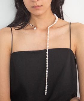 PREEK/＜PREEK＞BAROQUE PEARL DROP LINE OPEN NECKLACE/ネックレス/ネックレス
