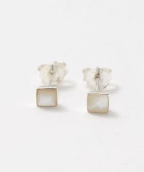 BAITS/＜BAITS＞スクエア ストーン ピアス/ピアス（両耳用）